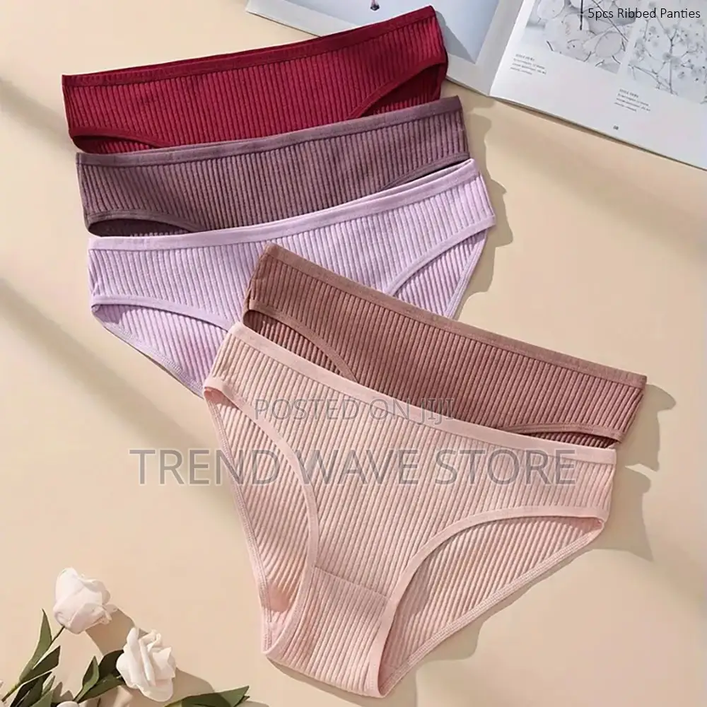 5pcs Ribbed Panties