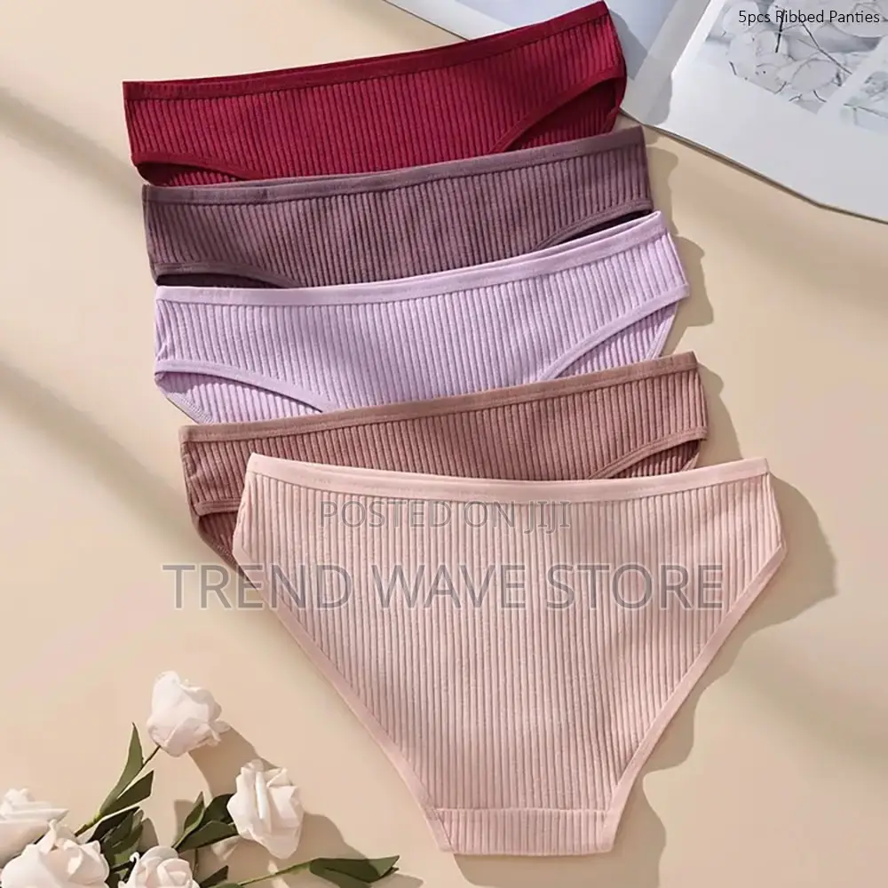 5pcs Ribbed Panties