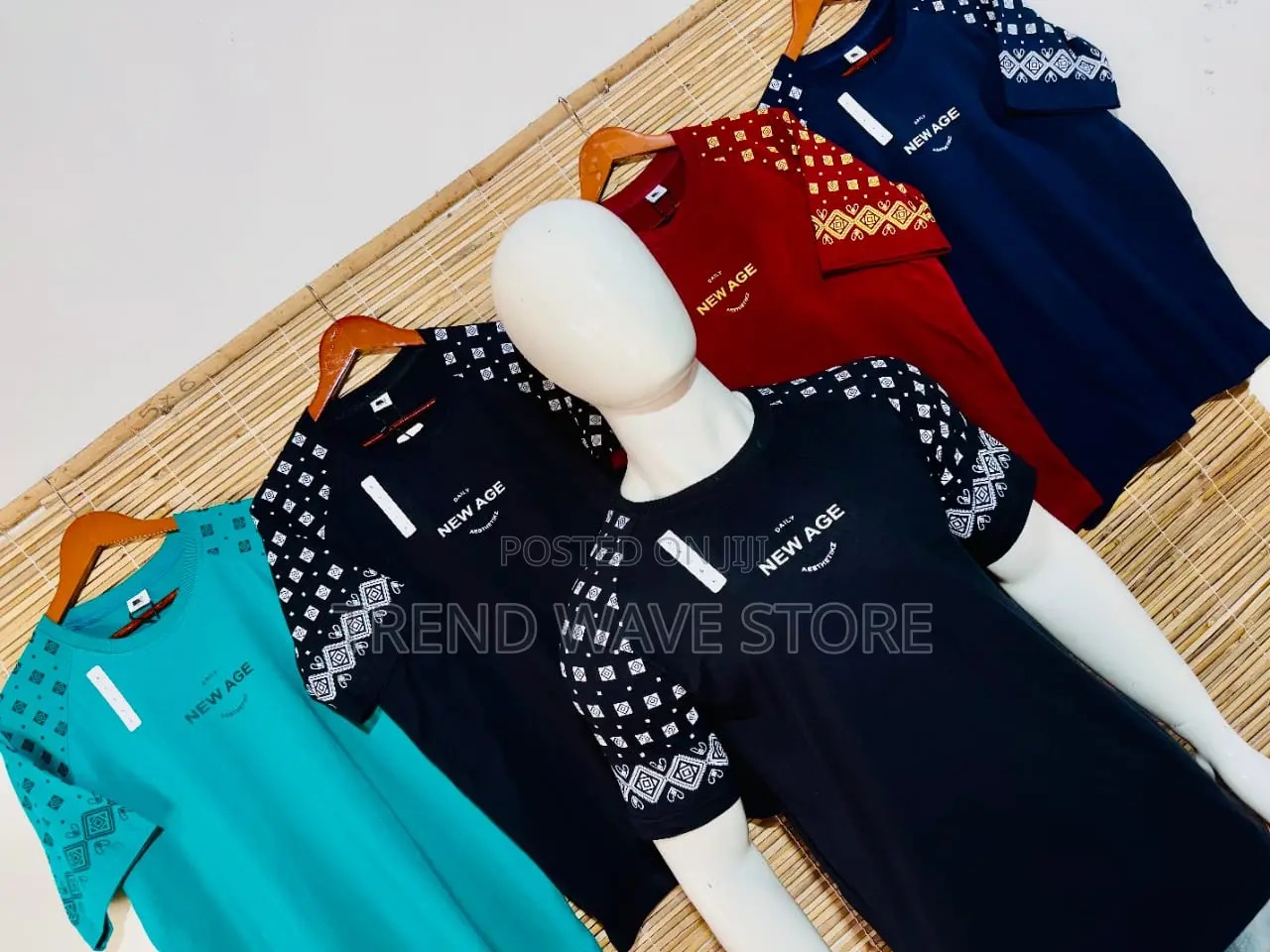 Hand Print Ragland T Shirt