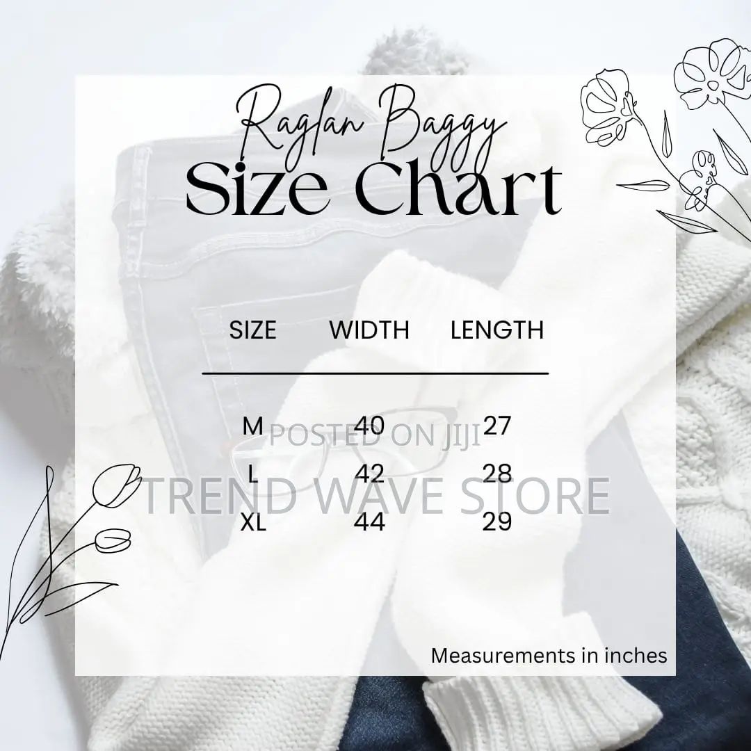 Raglan Oversized Unisex Baggy