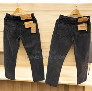 Men Acid Wash Big Fold Denim
