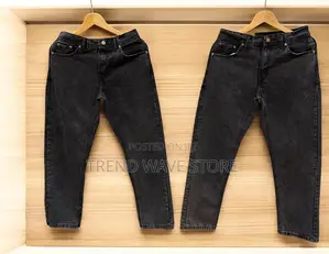 Men Acid Wash Big Fold Denim