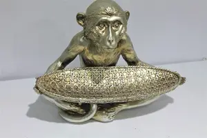 Fruit Holding Monkey Ornament