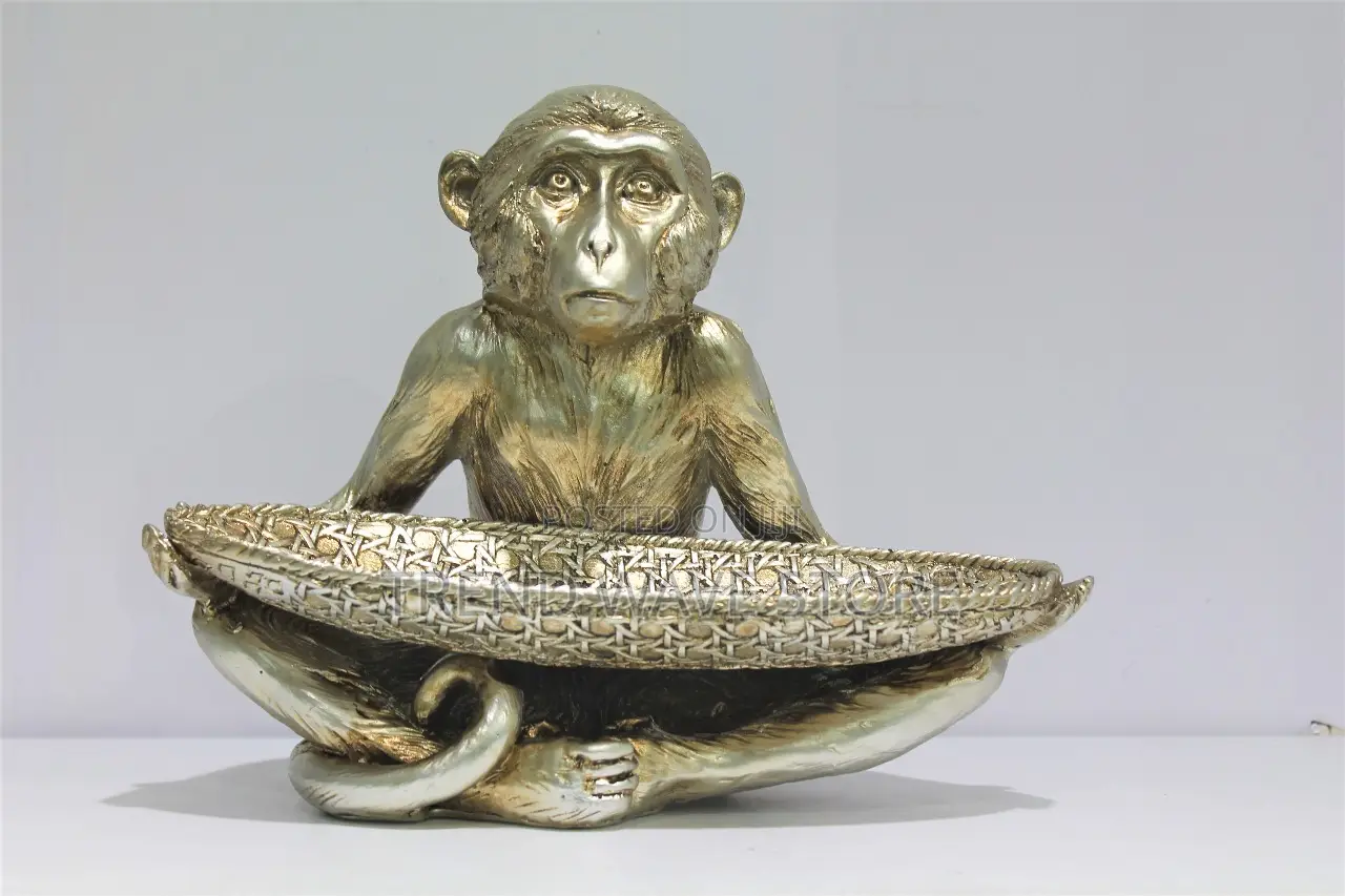 Fruit Holding Monkey Ornament