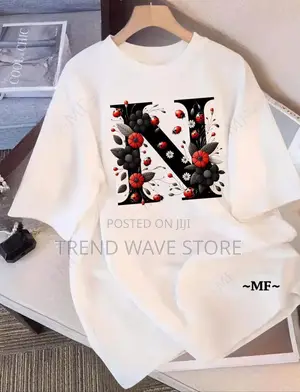 Unisex Letter DTF Print T Shirt