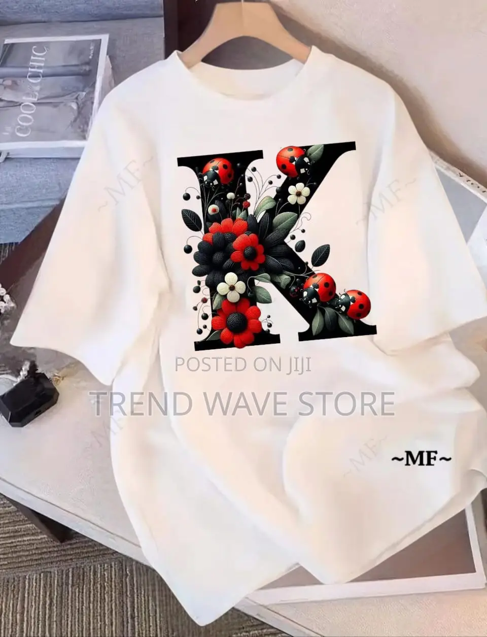 Unisex Letter DTF Print T Shirt