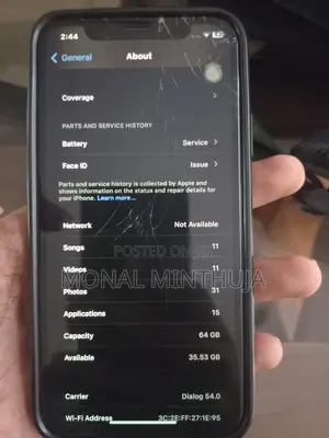 Apple iPhone X 64 GB Black