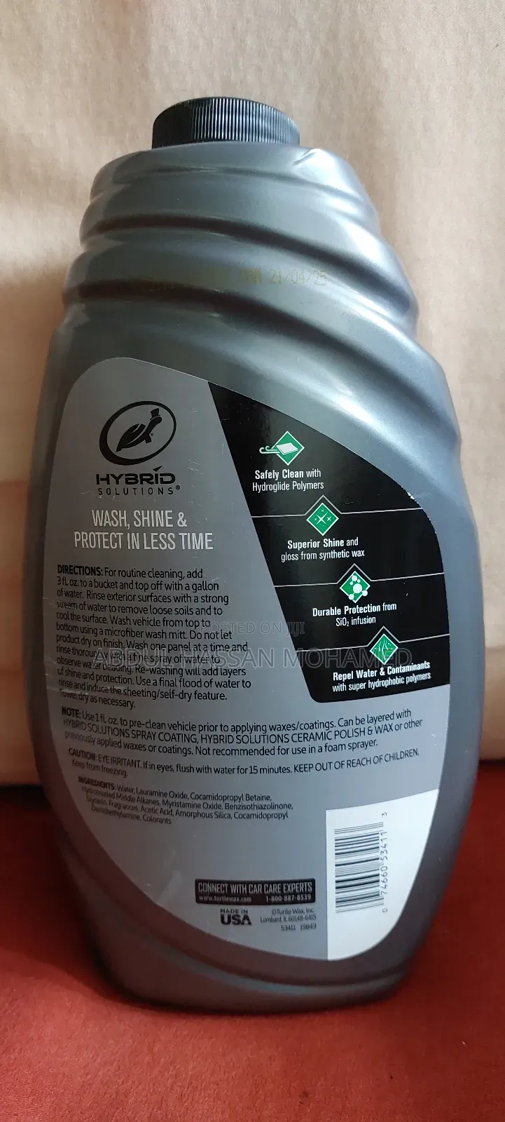 Hybrid Solutions - Ceramic Wash Wax 1.42l (Imported From Us)