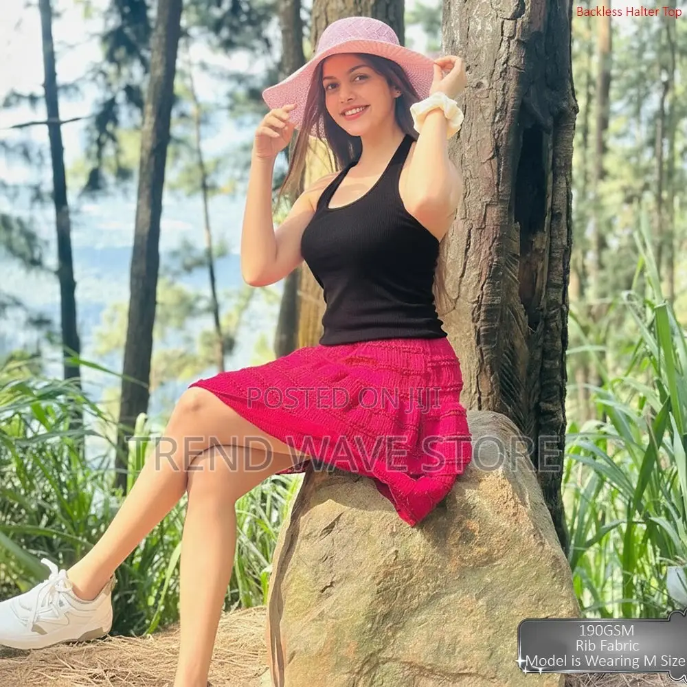 Backless Halter Top