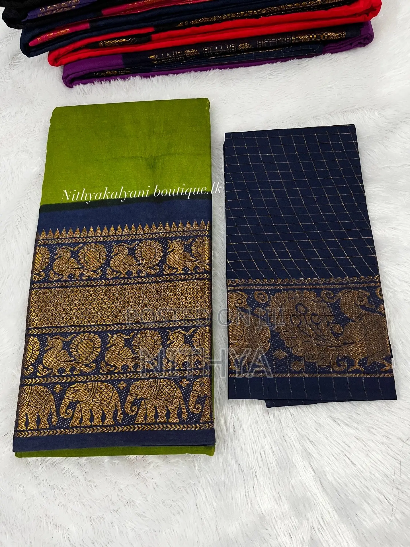 Mayuri Plain Sugundi Cotton Saree