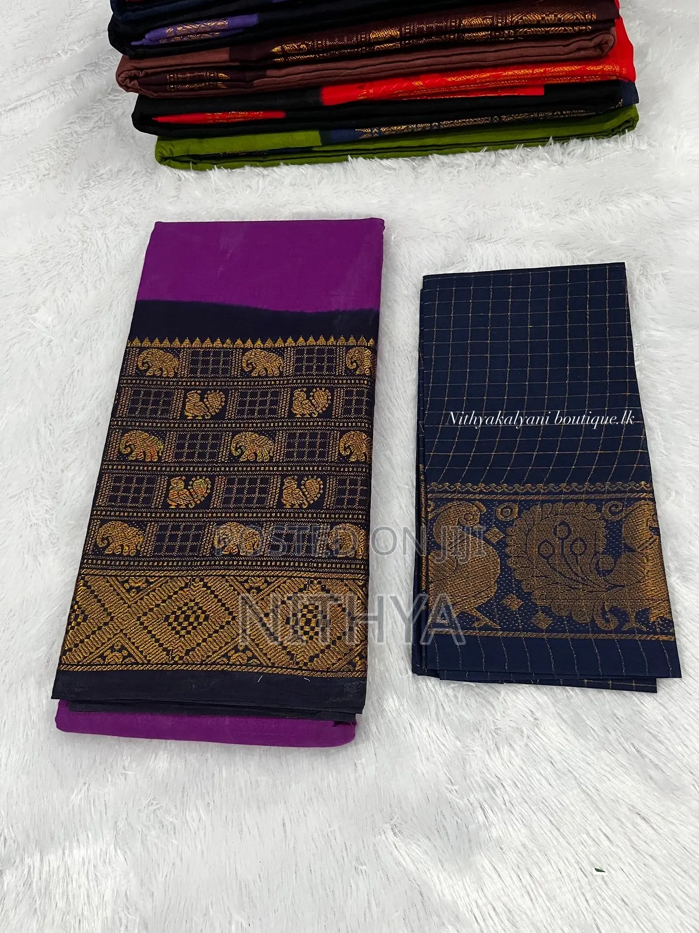 Mayuri Plain Sugundi Cotton Saree