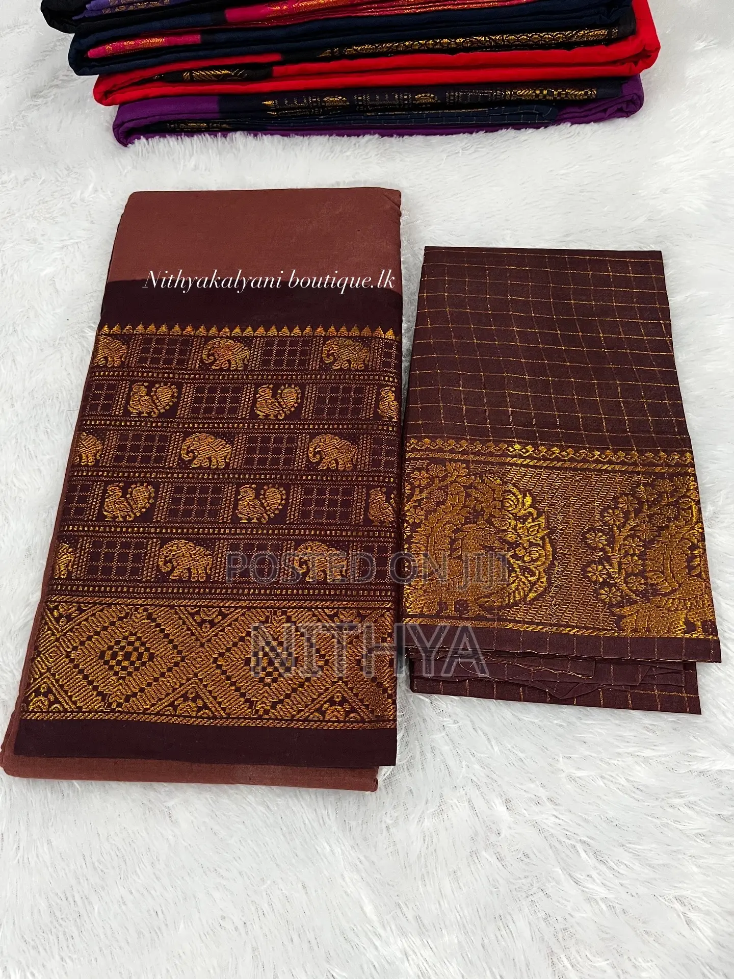 Mayuri Plain Sugundi Cotton Saree