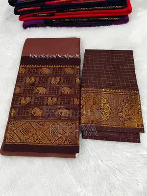 Photo - Mayuri Plain Sugundi Cotton Saree