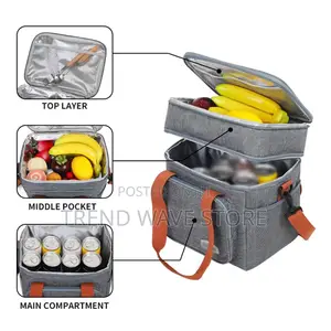 Photo - 2 Layer Lunch Storage Bag (High Quality)
