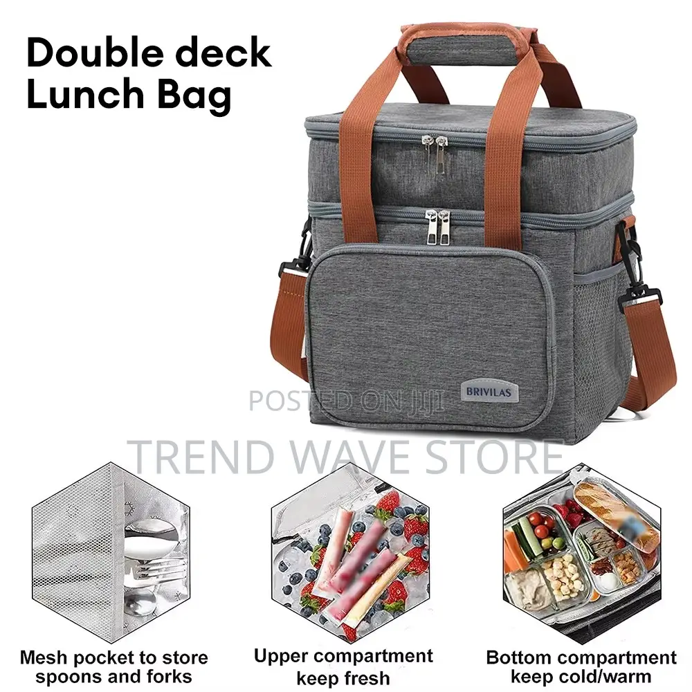 2 Layer Lunch Storage Bag (High Quality)