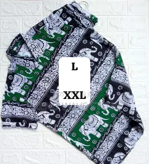 New Cotton Shirts Traditional Elephant Design