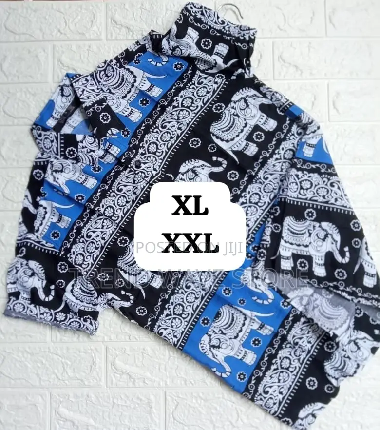 New Cotton Shirts Traditional Elephant Design