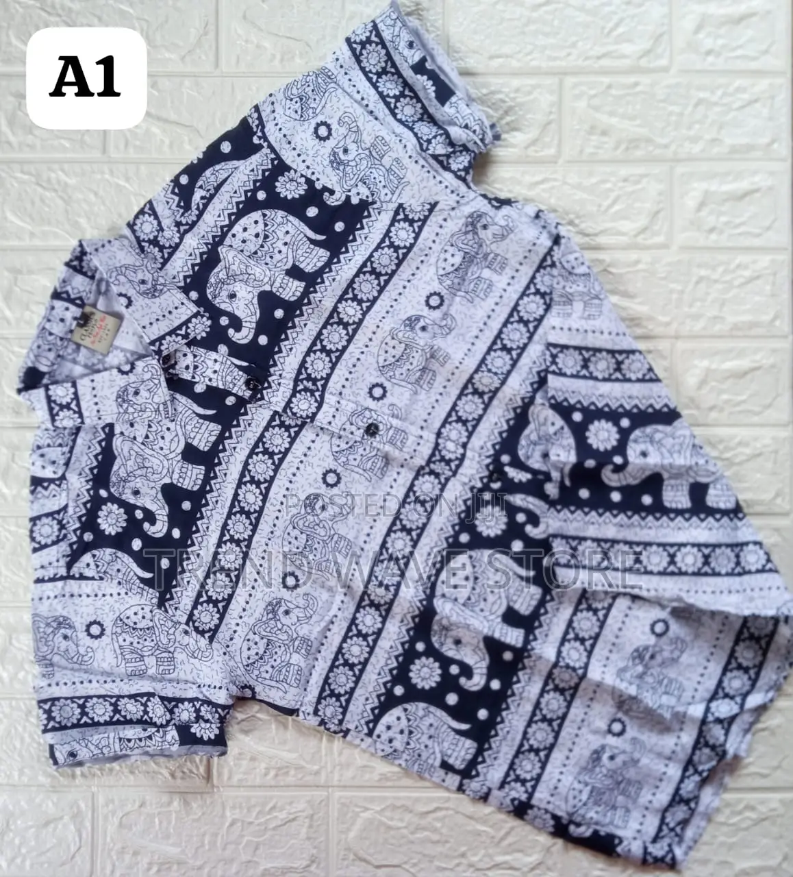 New Cotton Shirts Traditional Elephant Design