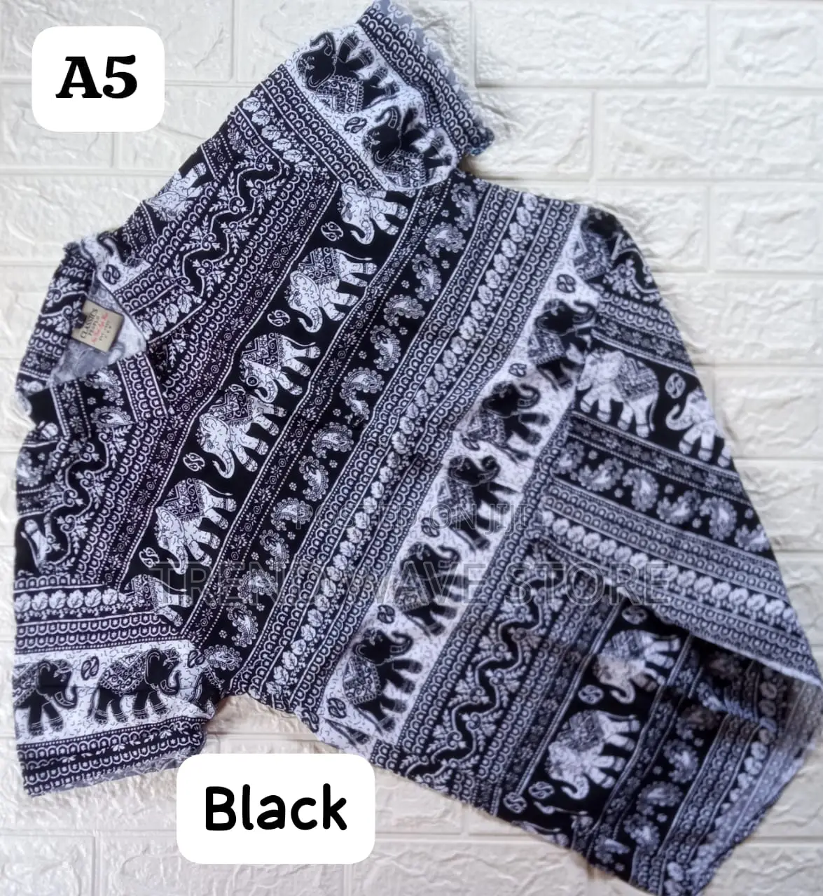 New Cotton Shirts Traditional Elephant Design