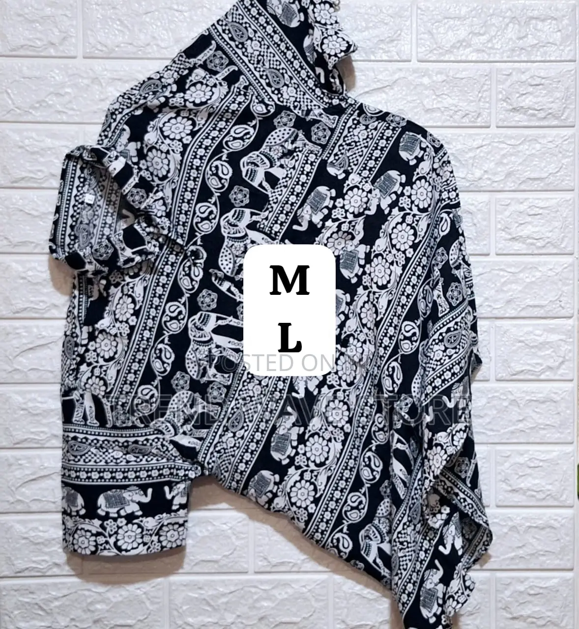 New Cotton Shirts Traditional Elephant Design