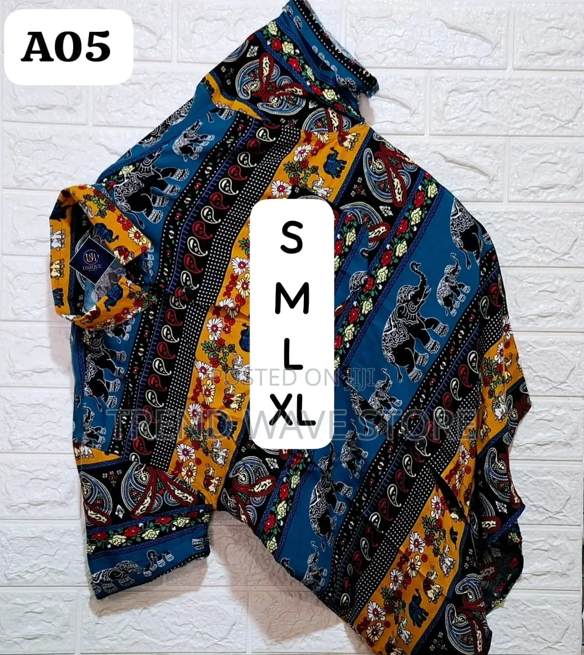 New Hawaiian Shirts Traditional Elephant Design.