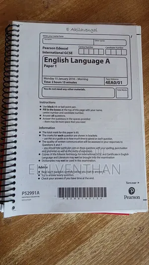 English Language a Past Papers