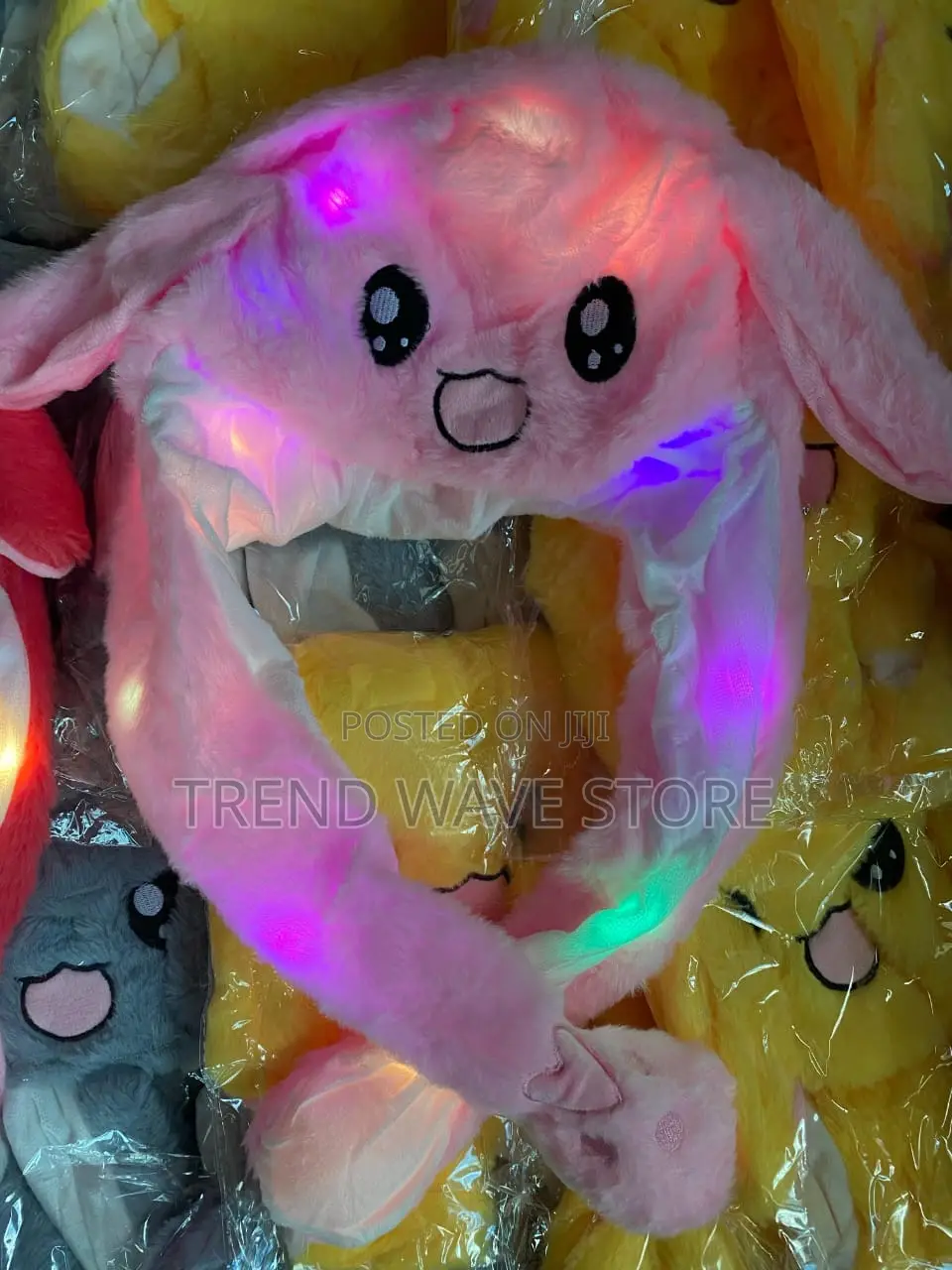 Japanese Anime Ear Popping Bunny Hat With Led
