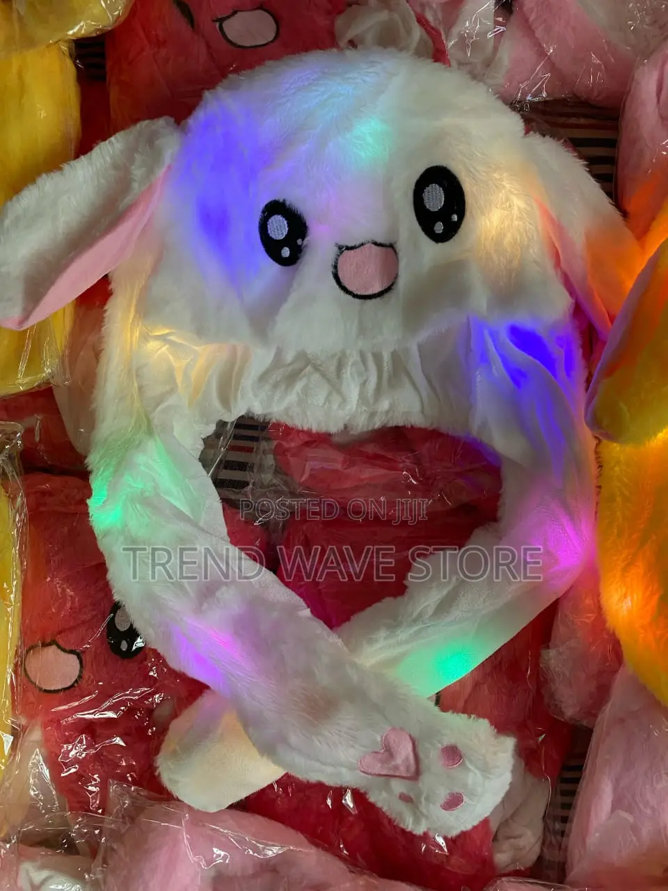 Japanese Anime Ear Popping Bunny Hat With Led