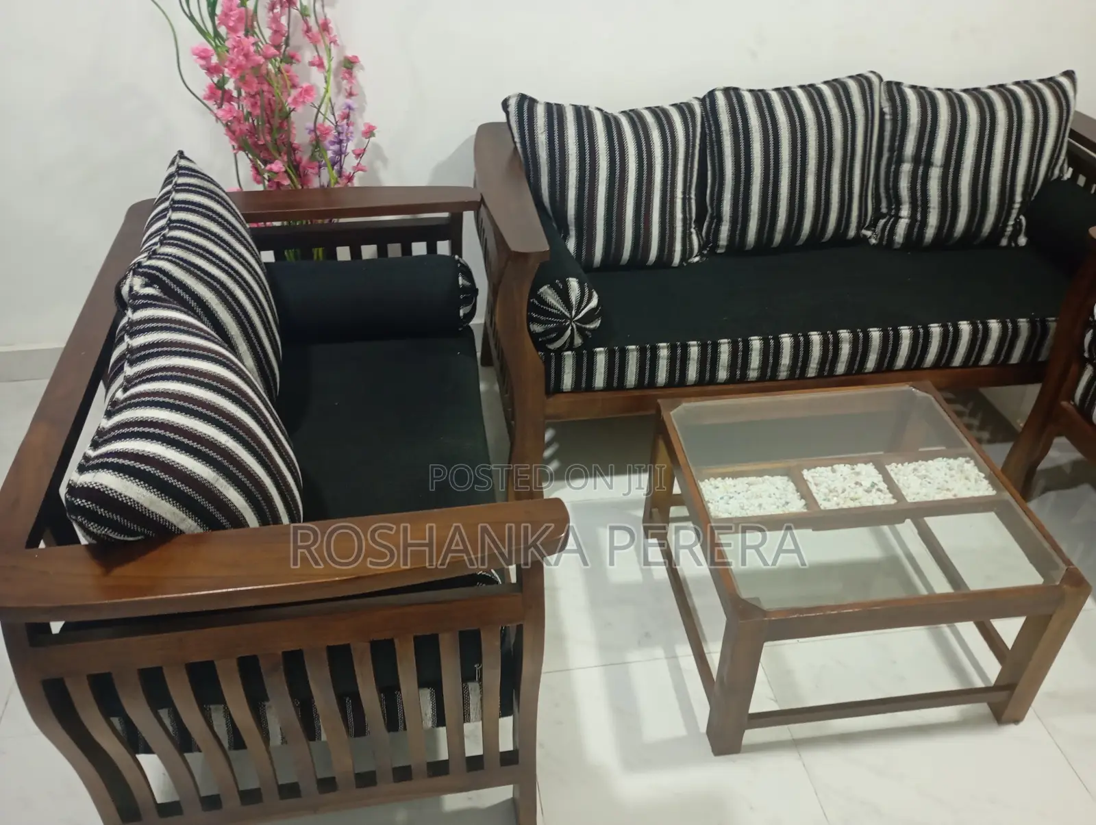 Wood Sofa Set