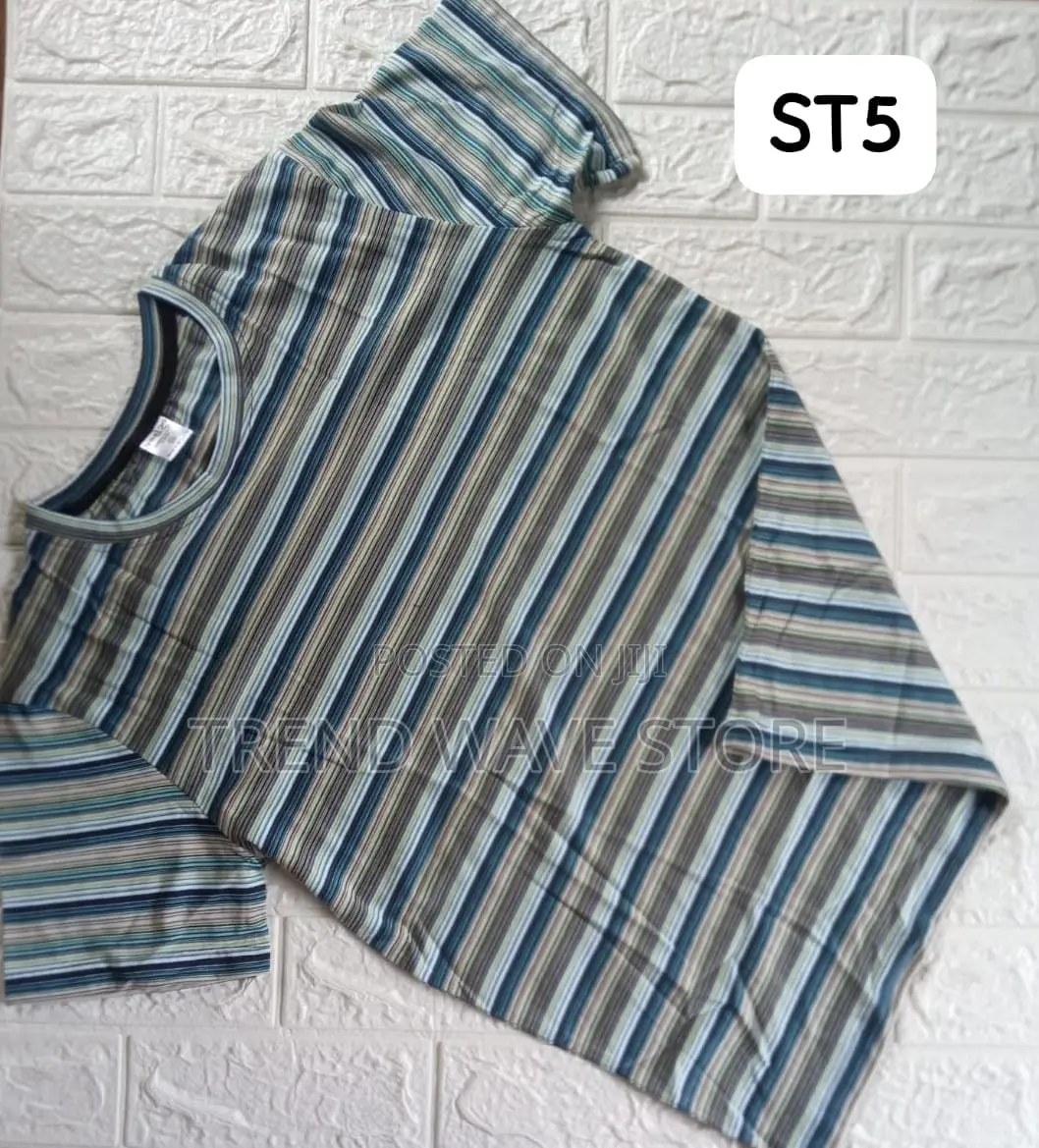 Unisex Strip Crew Neck