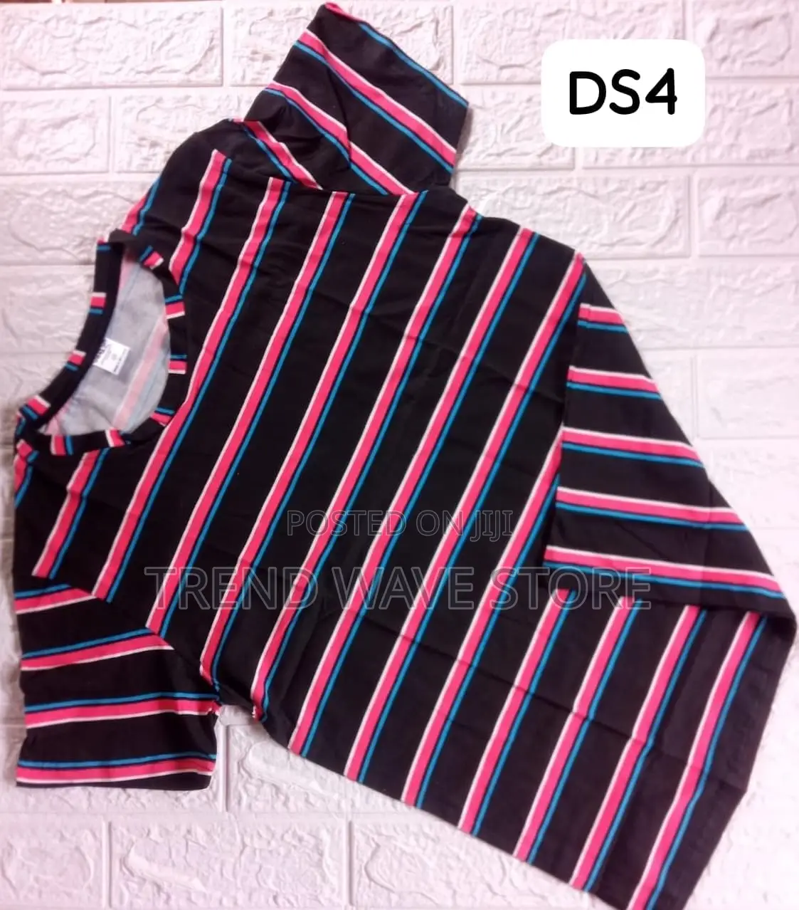 Unisex Strip Crew Neck