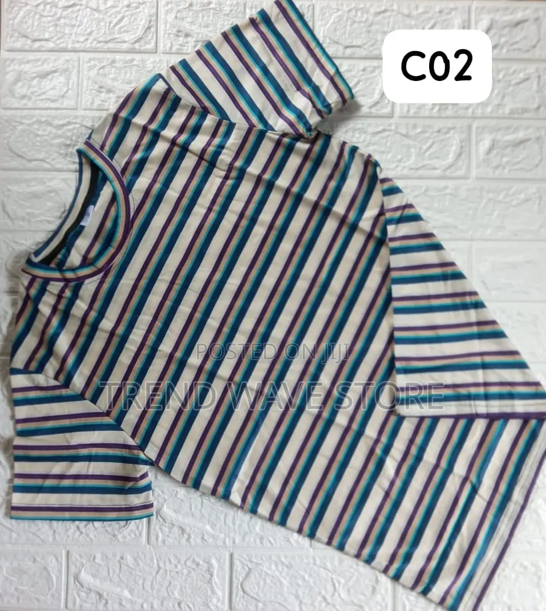 Unisex Strip Crew Neck