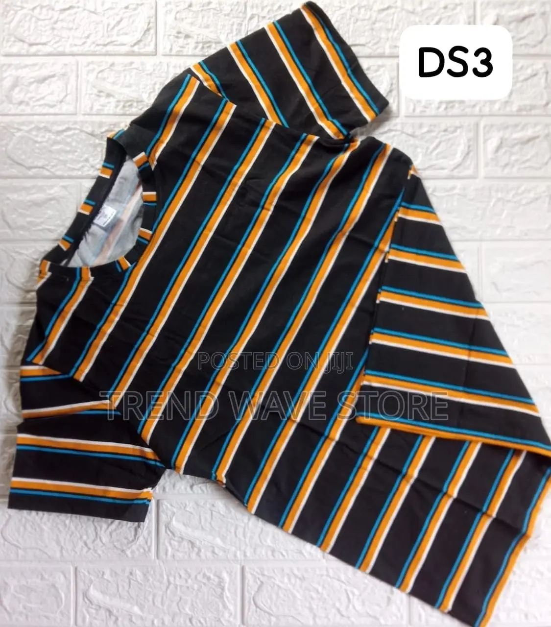 Unisex Strip Crew Neck