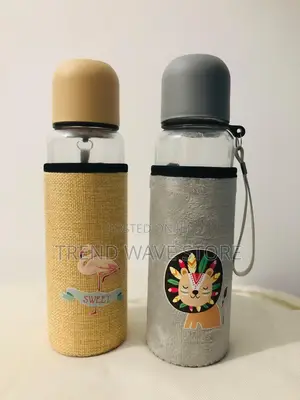 Photo - 600ml Glass Water Bottle With Protective Cover