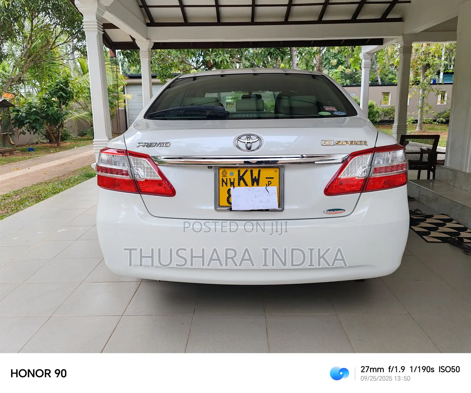 Toyota Premio 1.5 FWD 2013 Pearl