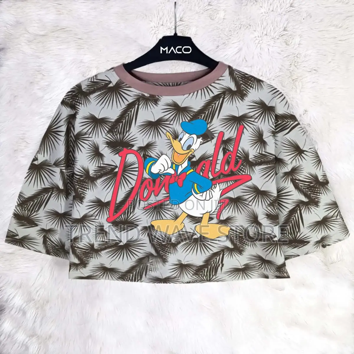 Over Size Crop Tshirt