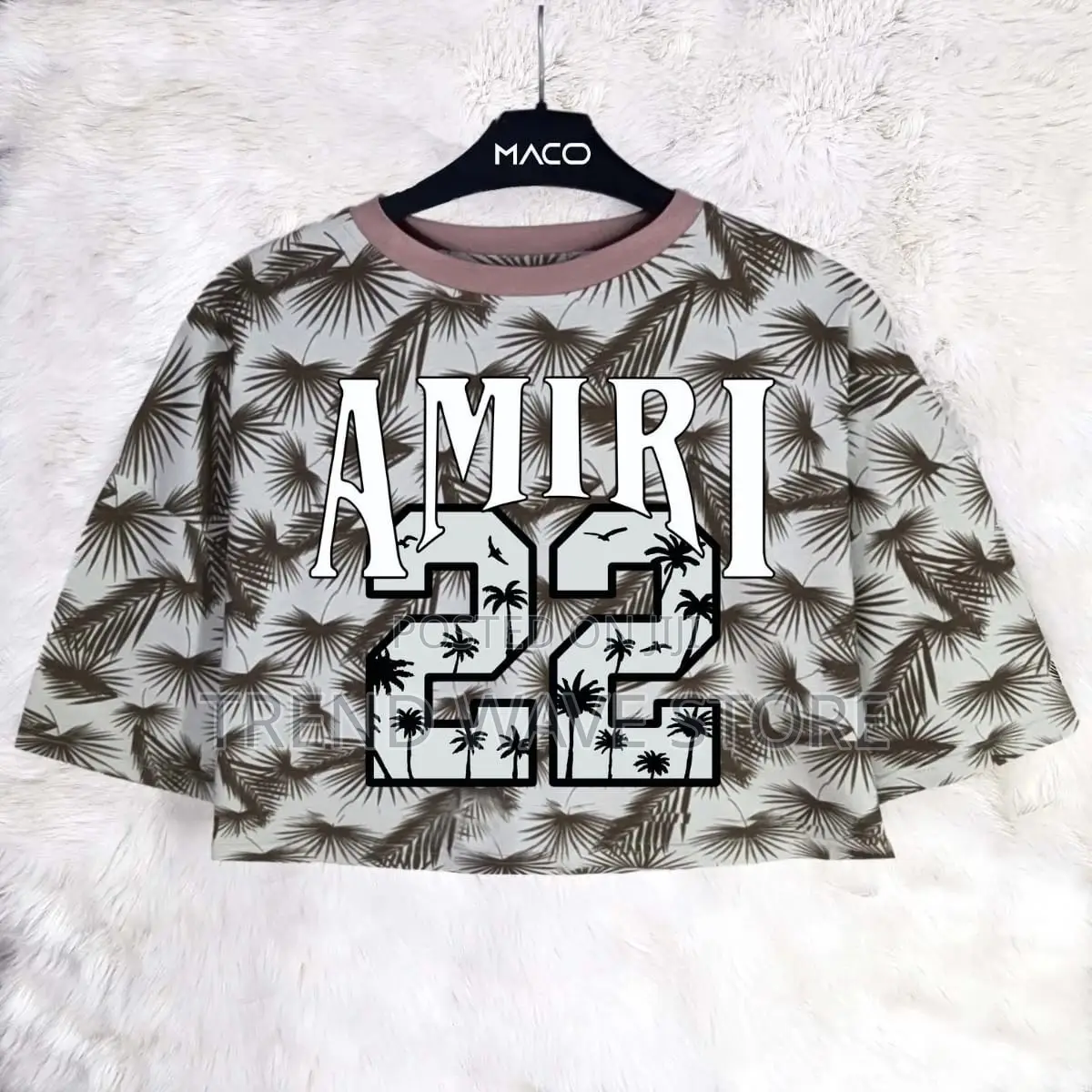 Over Size Crop Tshirt