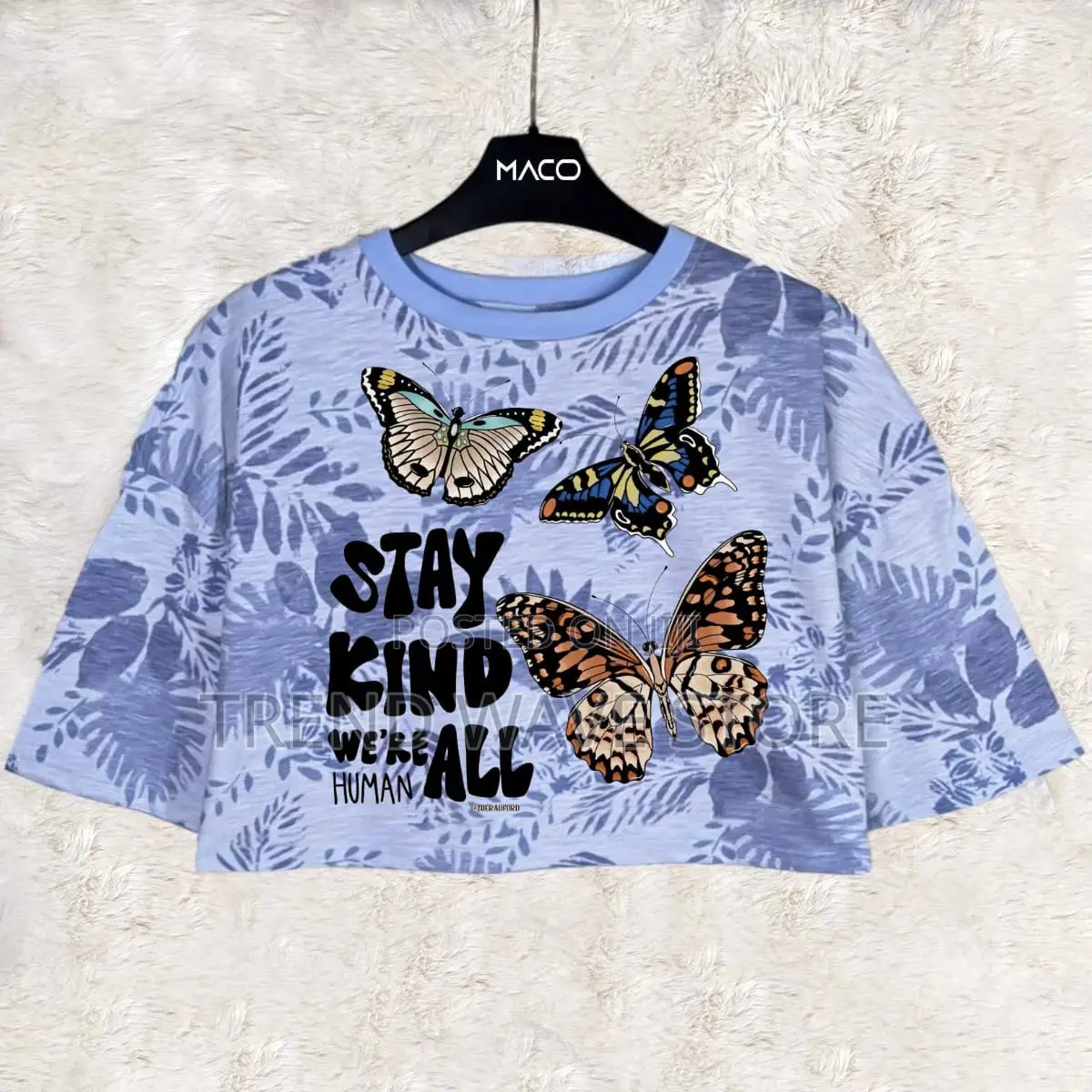 Over Size Crop Tshirt