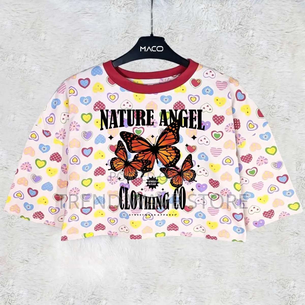 Over Size Crop Tshirt