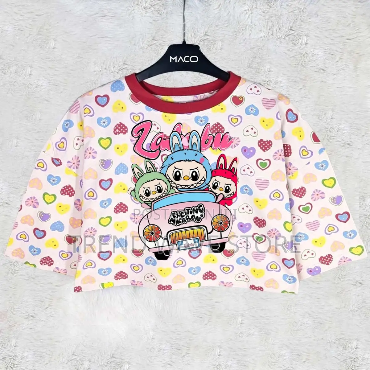 Over Size Crop Tshirt