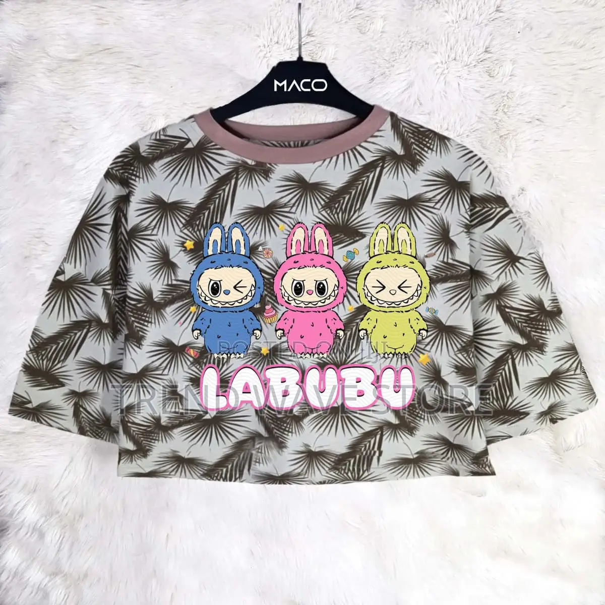 Over Size Crop Tshirt