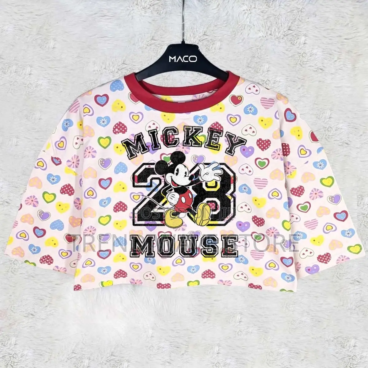 Over Size Crop Tshirt