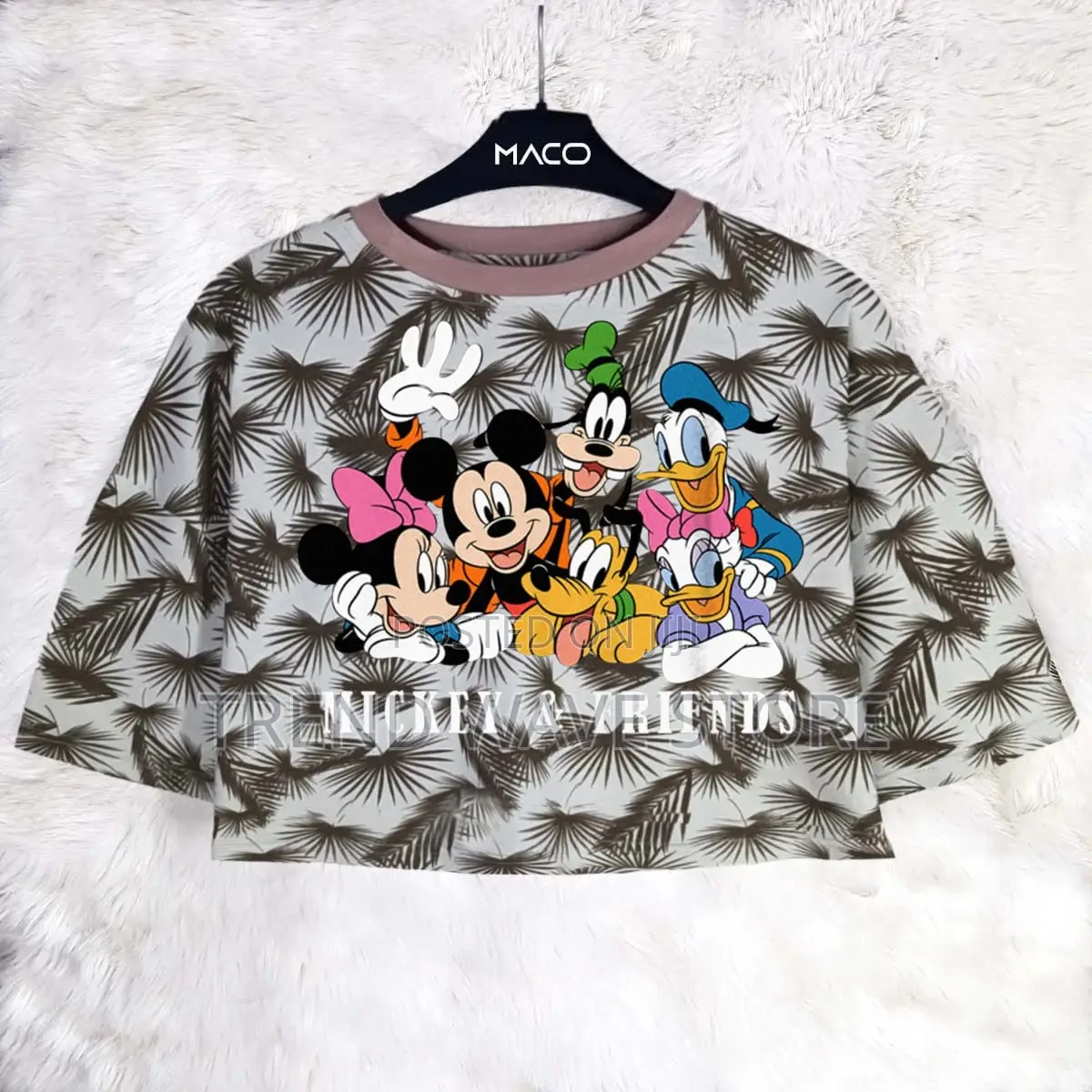 Over Size Crop Tshirt