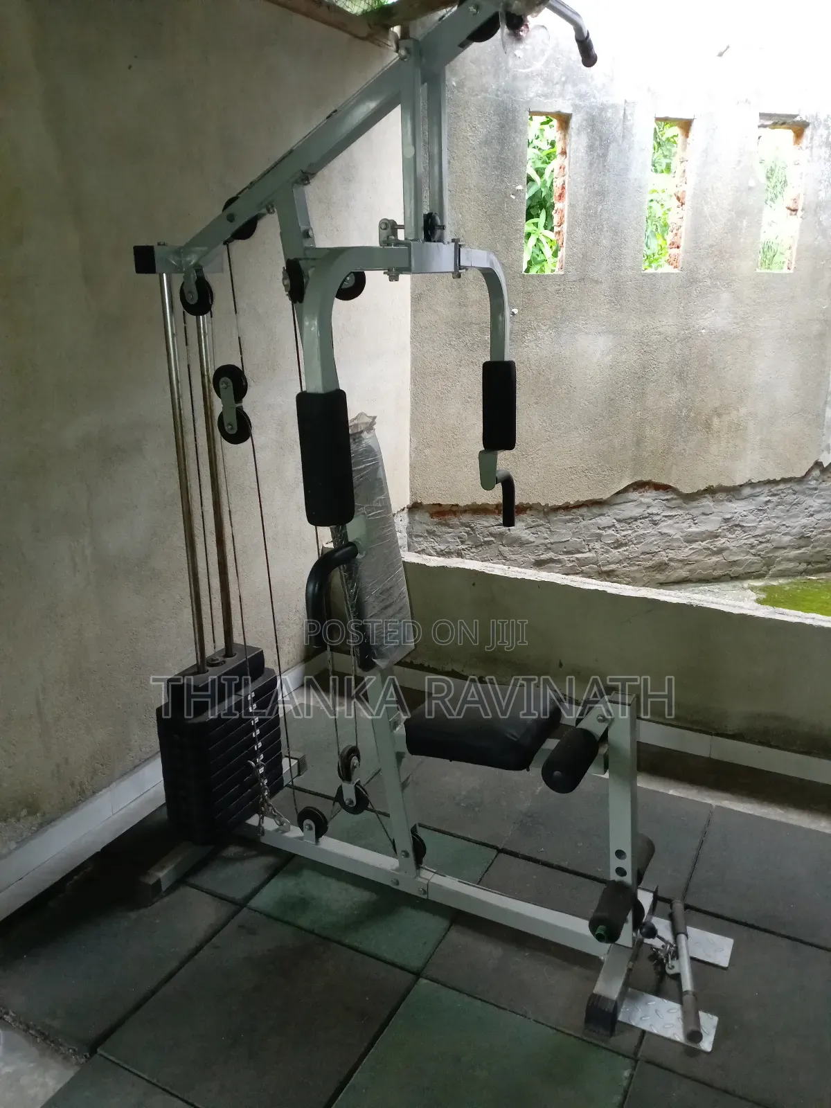 Home Gym Multy Bench With All Bars Plates