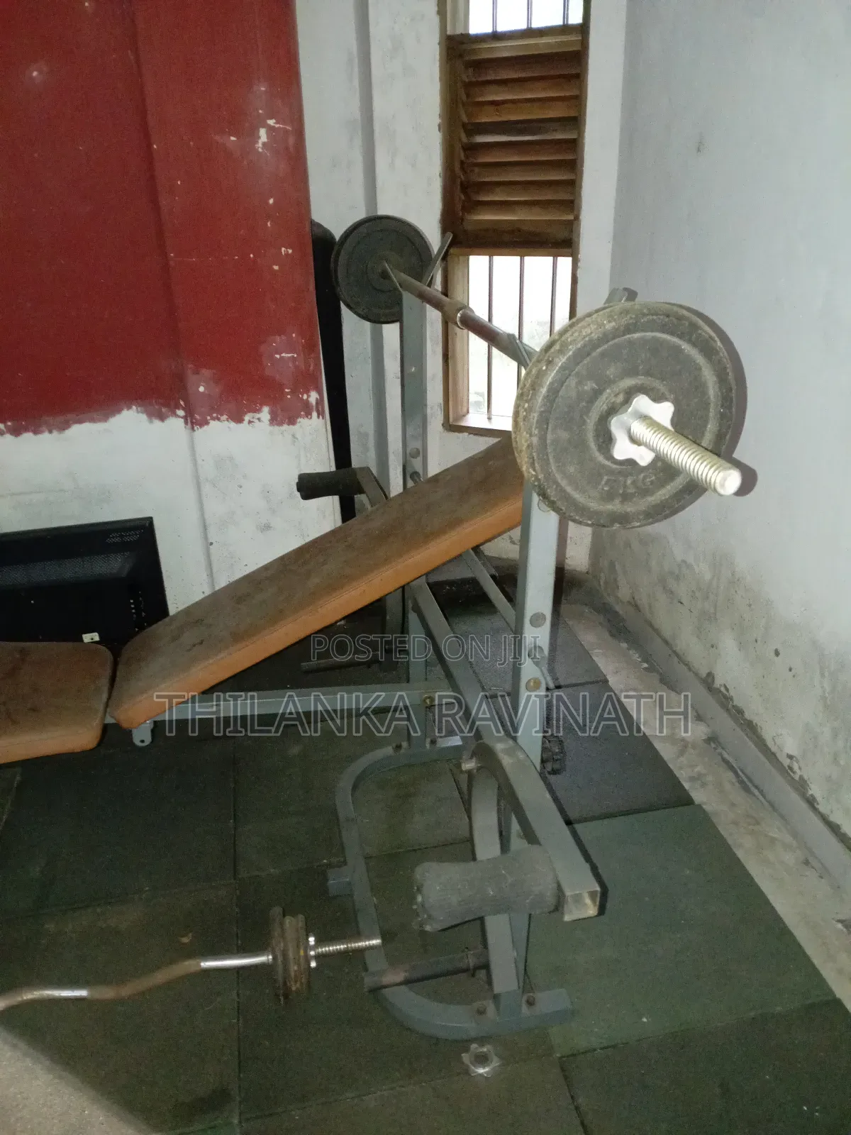 Home Gym Multy Bench With All Bars Plates