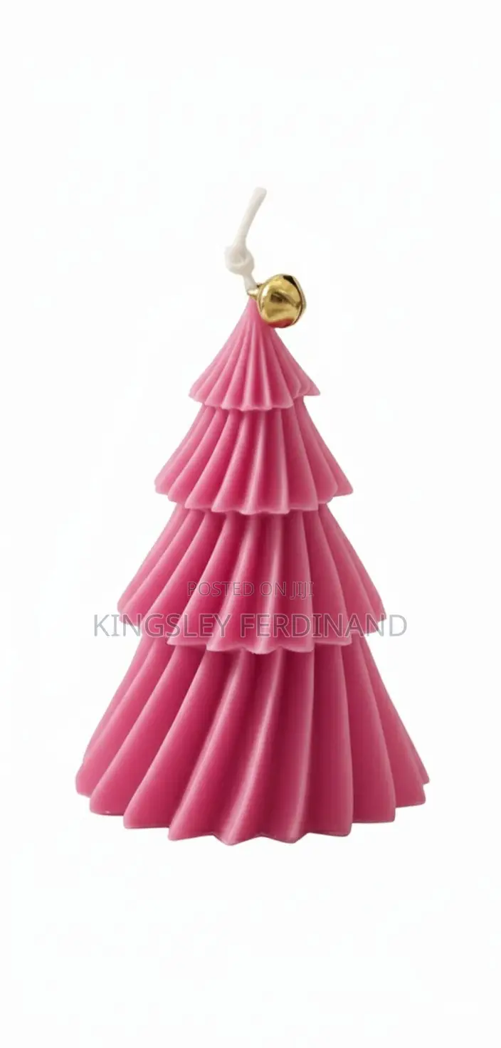 3d Christmas Tree Unscented Candle