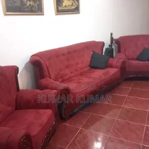 Red Sofa Set – 3+2+1 (Classic Design)
