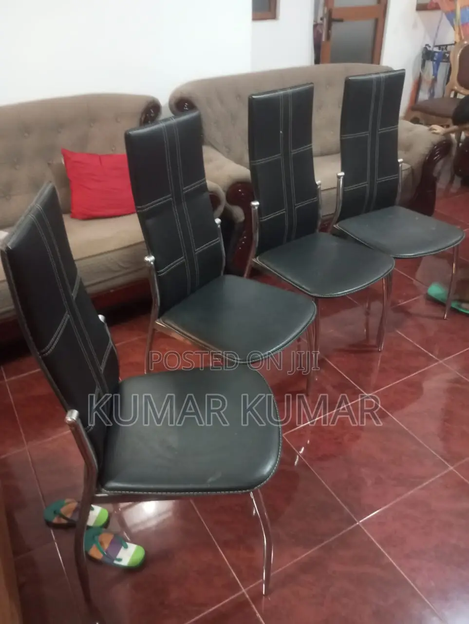 Modern Black Dining/Office Chairs (Set of 4)