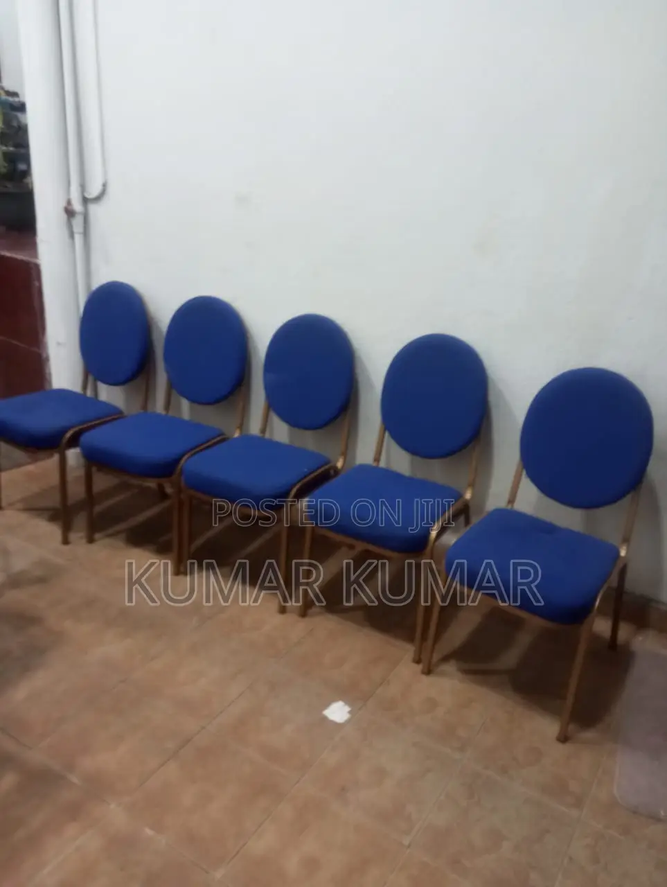 Blue Banquet/Conference Chairs (Set of 6)