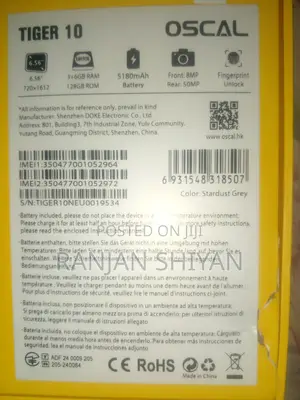 Blackview Oscal C70 128 GB Black